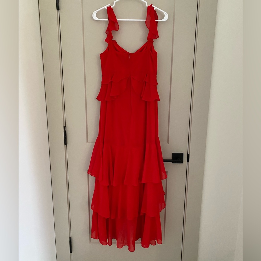 Sugar Lips Red Ruffled Dress - Picture 3 of 8